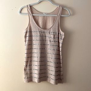 J. Crew Blush Sequin Tank Top | XS